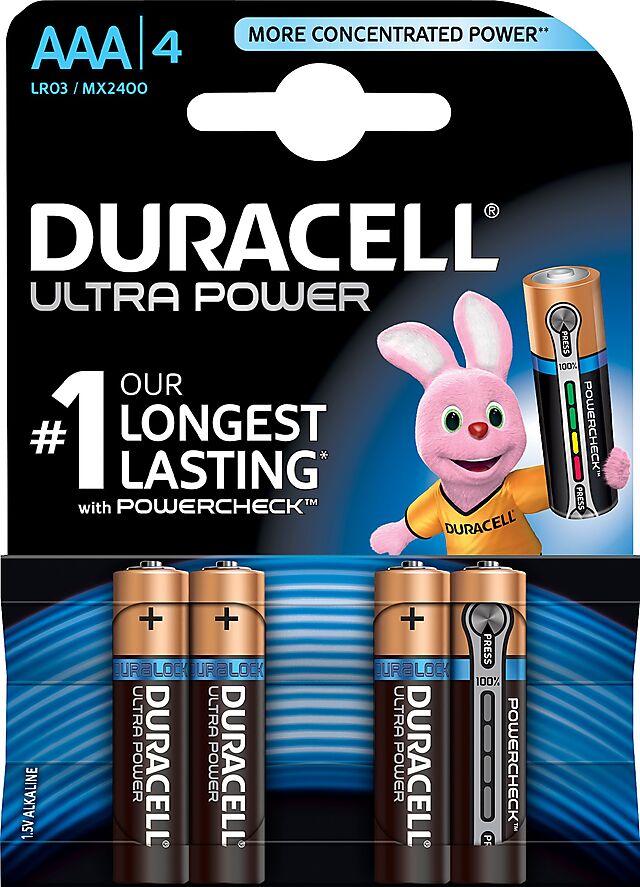 Duracell Batteri M3 AAA-MN2400 1,5V 4 stk 1