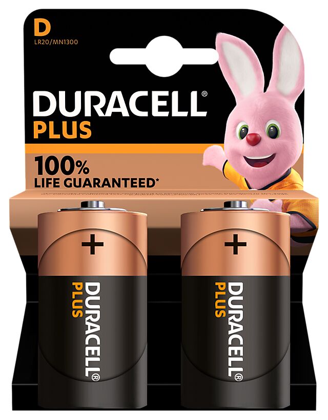 Duracell Batteri Plus Power D LR20 2-pk 1