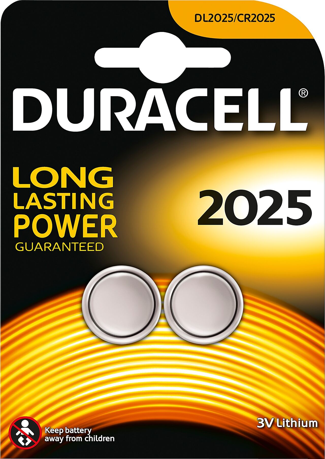 Duracell Knappecellbatteri CR2025 3V 1