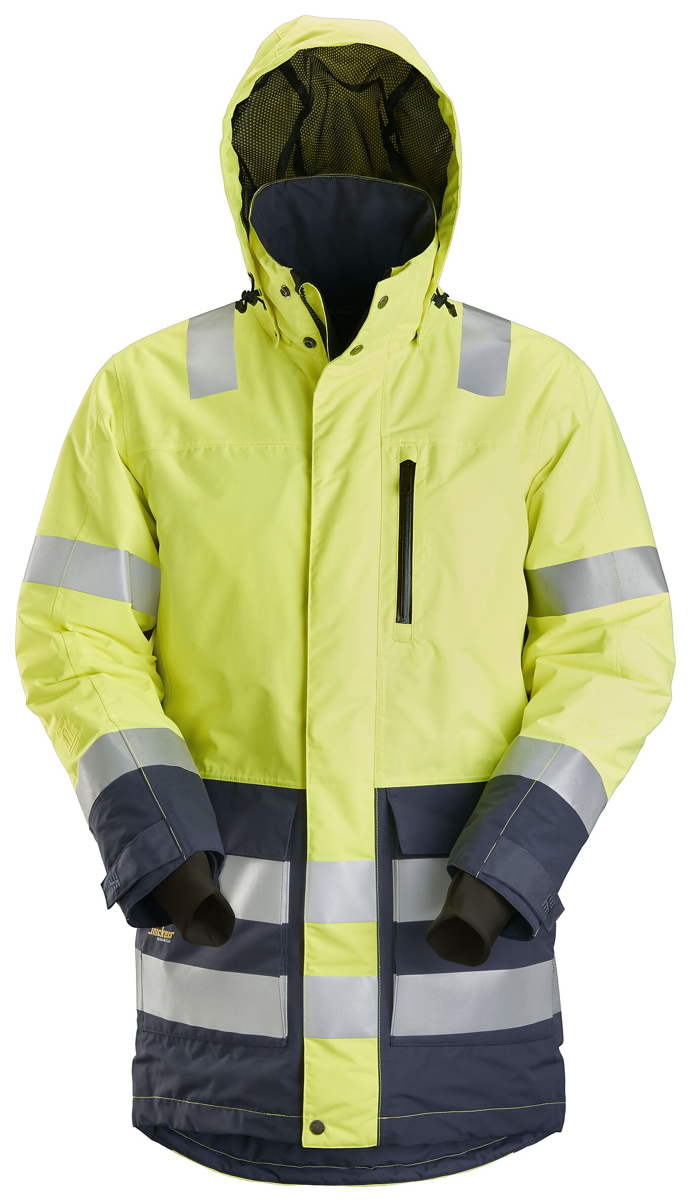 Snickers High-Vis vinterparkas gul 1830 kl 3