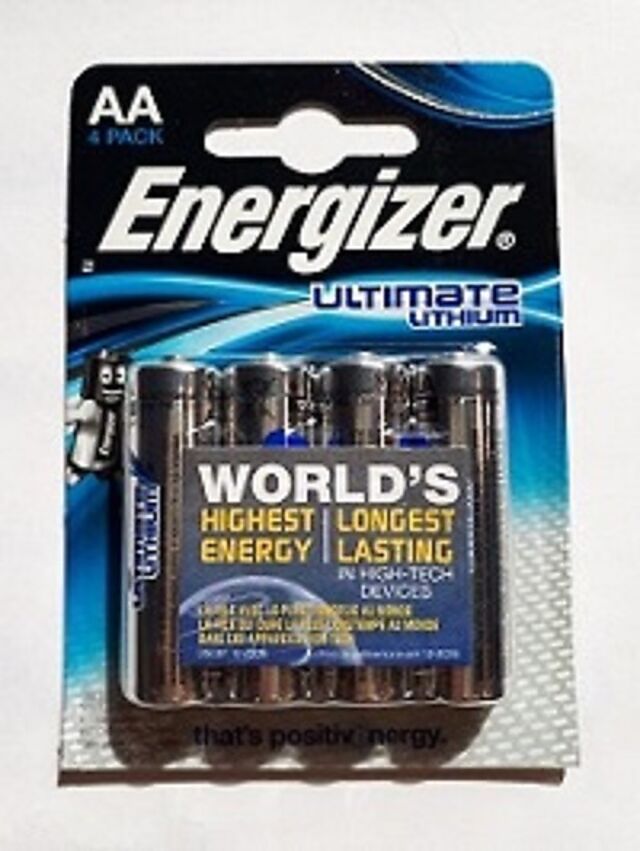 Energizer batteri ultimate lithium 1,5v aa 4pack aa lithium aa 1,5v 1