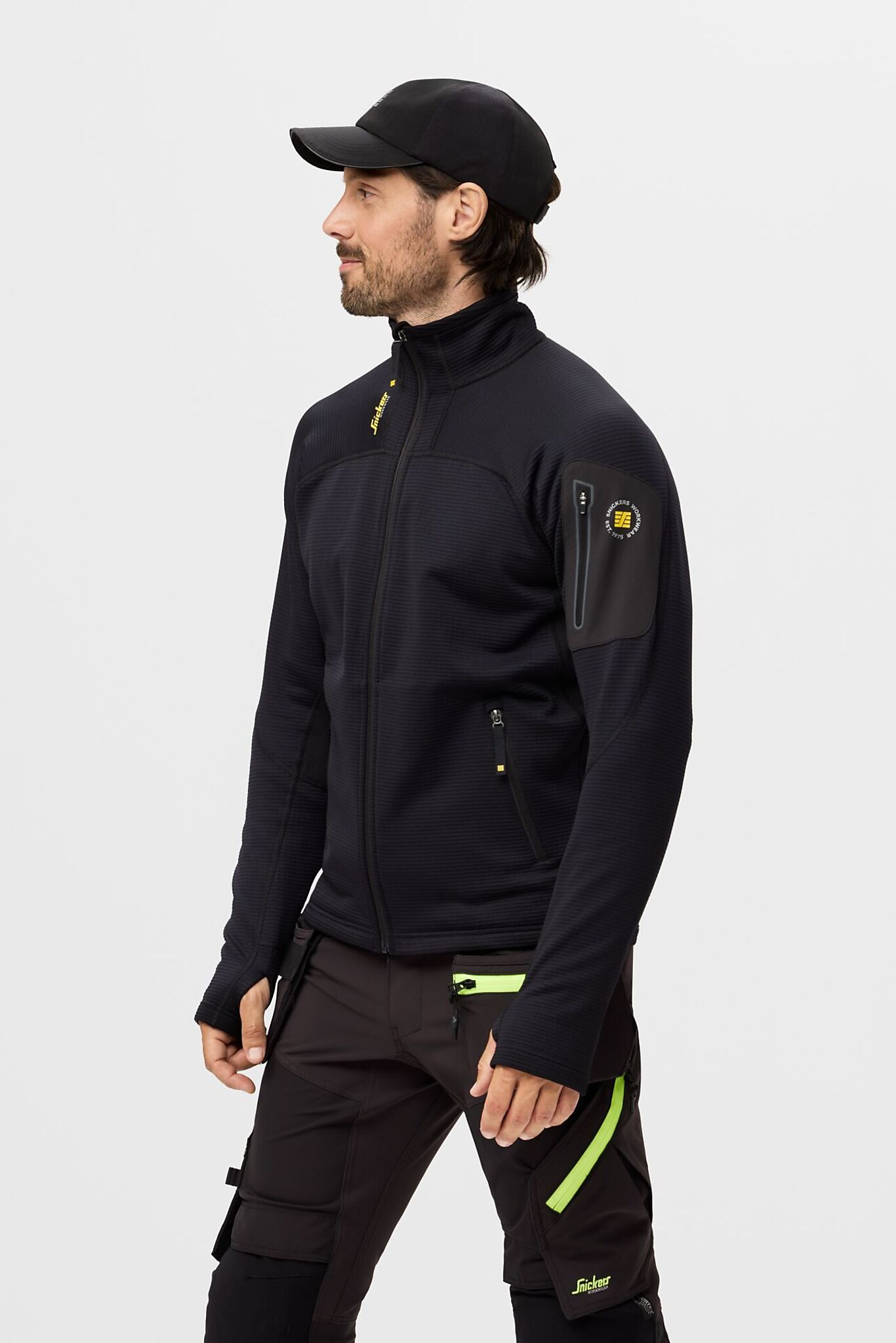 Snickers Workwear Snickers Workwear Fleecejakke 9438 Sort XS 6