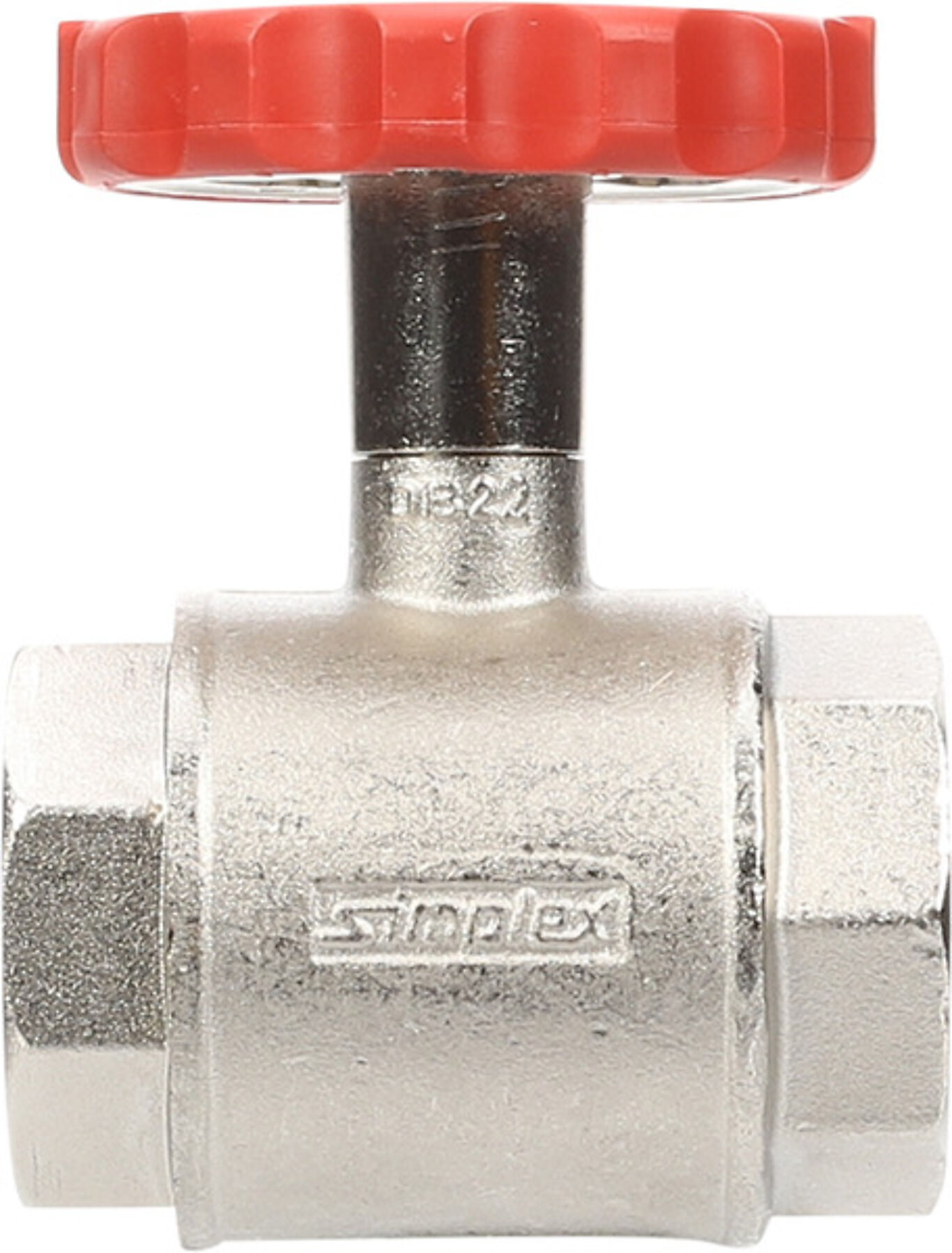 Flamco Kuleventil CW617N m/termometer, rødt ratt 1 1/4" 4