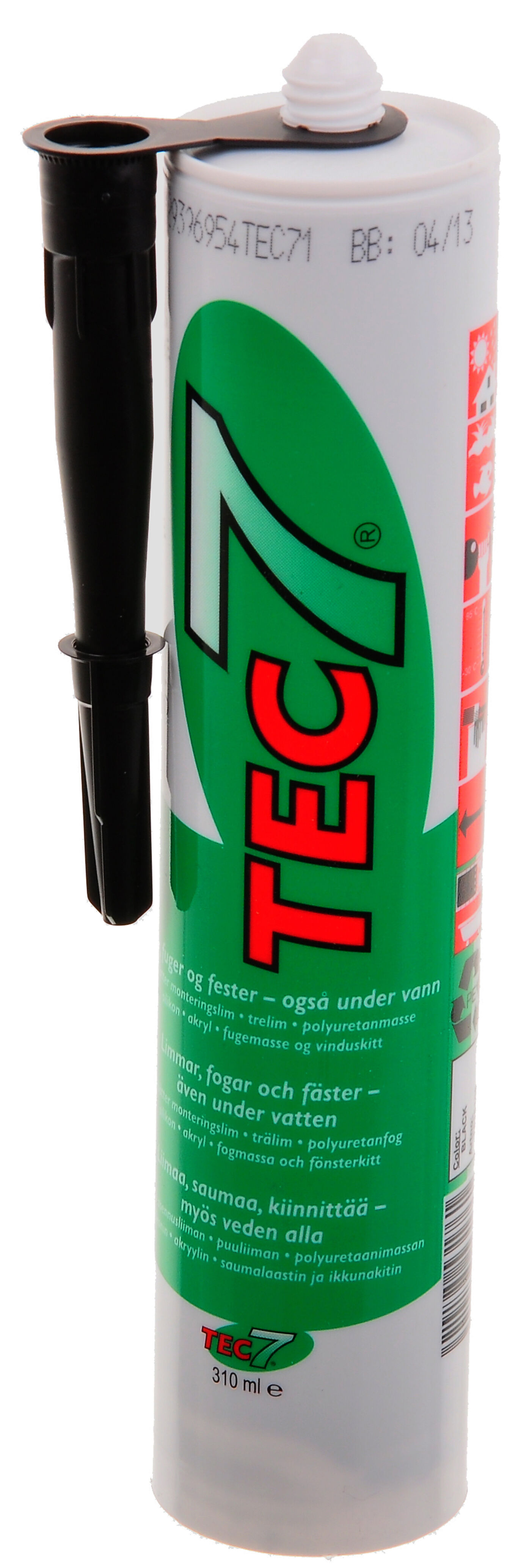 Relekta Lim- /fugemasse Tec7 sort 310 ml 1