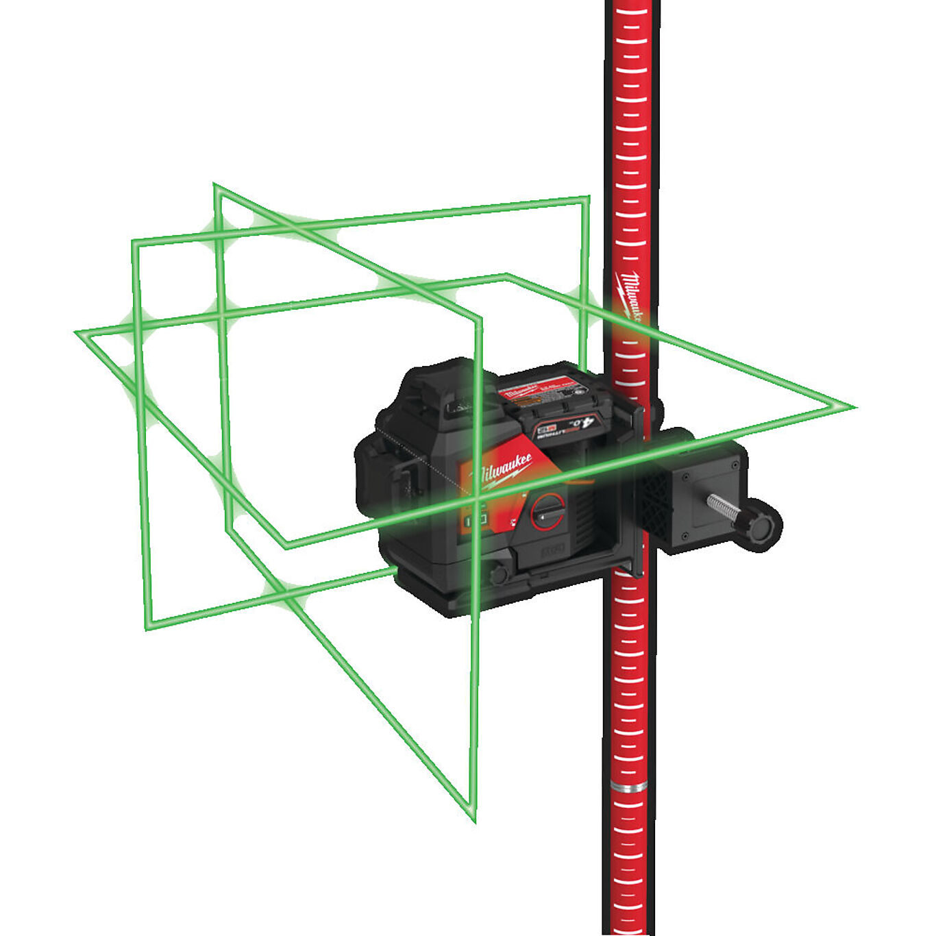 Milwaukee teleskopstang LMP laser 3,6 m