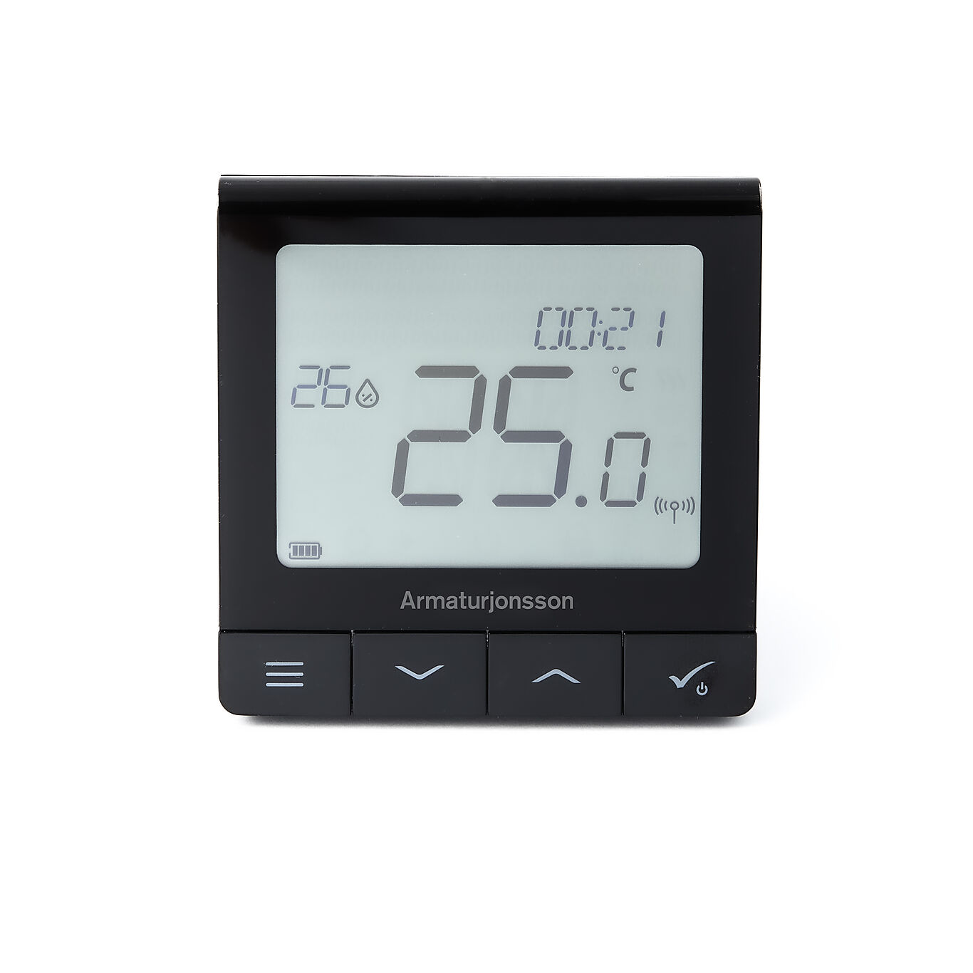 Armaturjonsson AJ Trådløs romtermostat Quantum 230V, sort 1