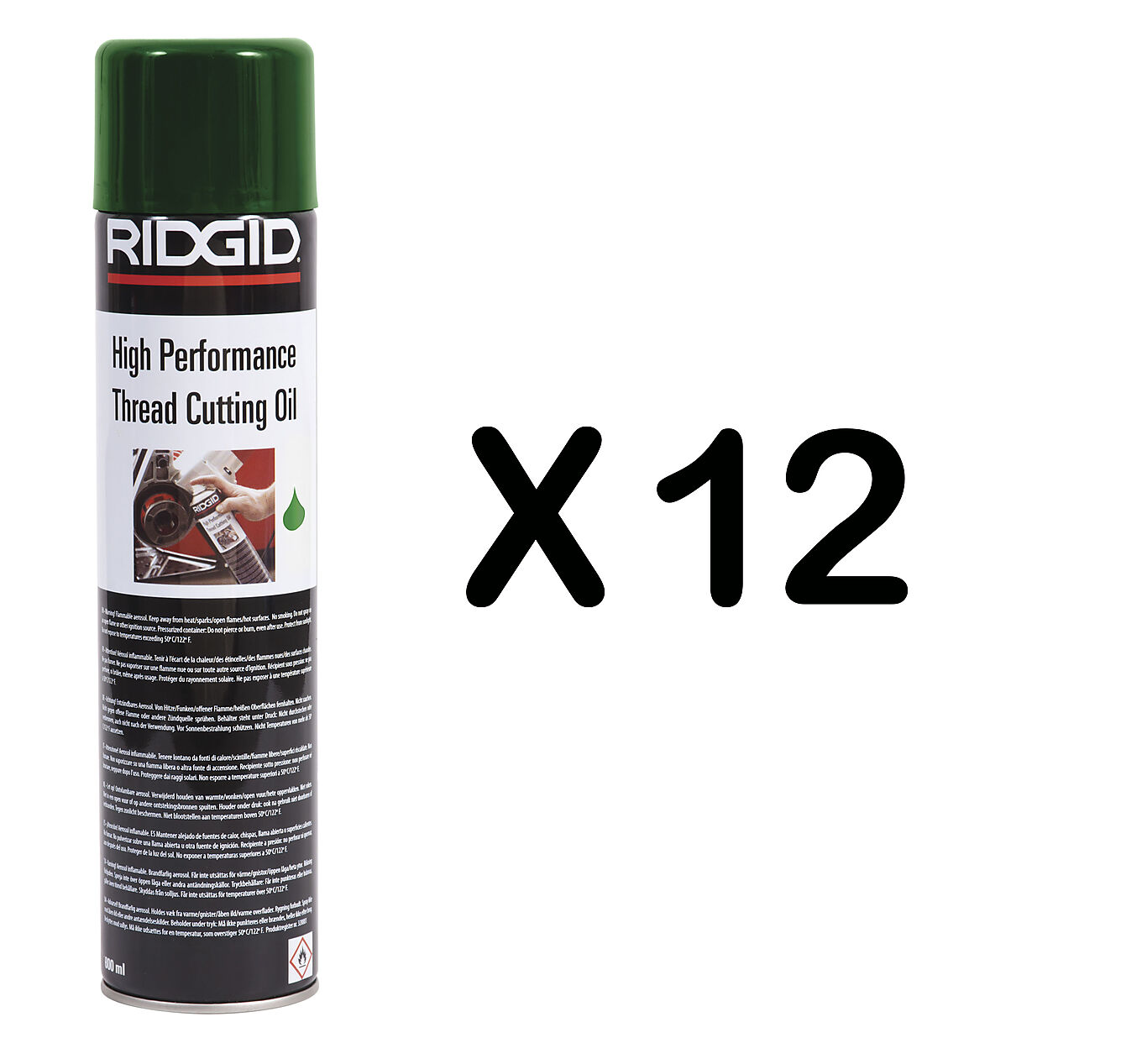 Ridgid gjengeolje spray syntetisk 500 ml