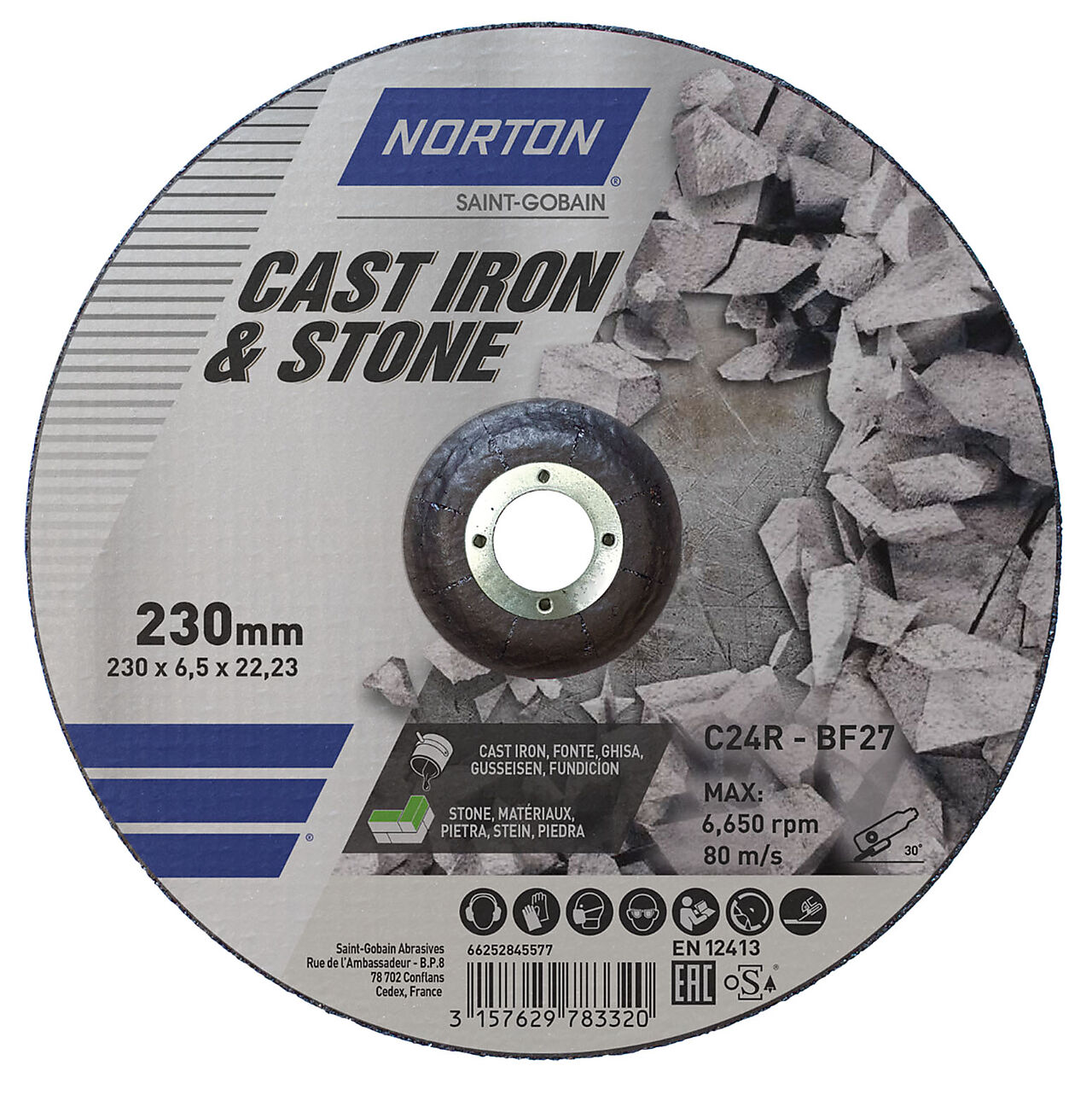 Norton Kappeskive stein 230x2,5mm 1
