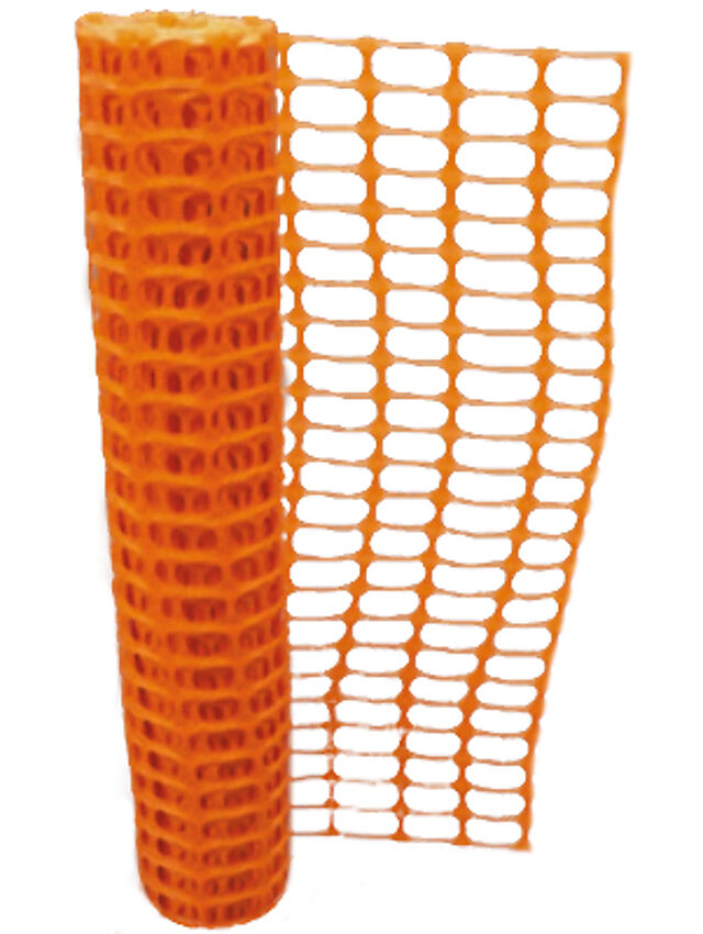 Oransje anleggsgjerde 110 g/m2, rull med 1x50 meter 1