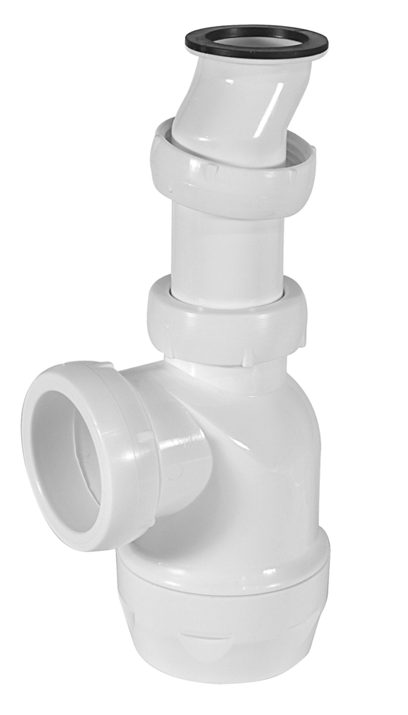 Faluplast Flaskevannlås  1 1/4" x 40 mm hvit 1