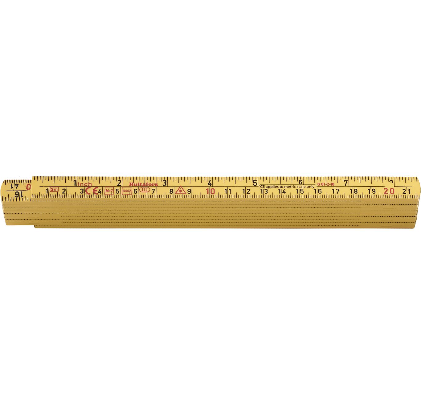Hultafors Meterstokk 2 meter, glassfiber, mm/tomme 1