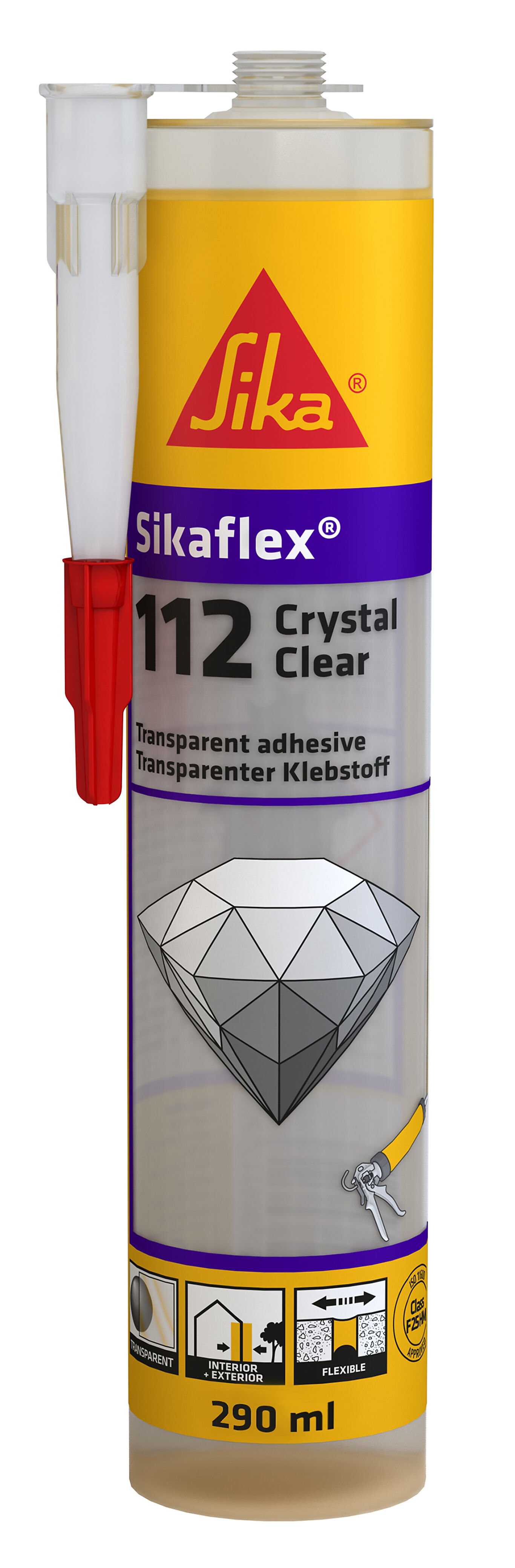 Sika Norge Sikaflex-112 cryst. clear 290 ml