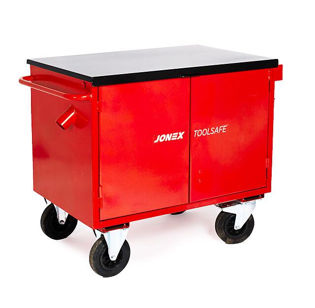 Jonex verktøyvogn med dører 400 liter låsbar 1