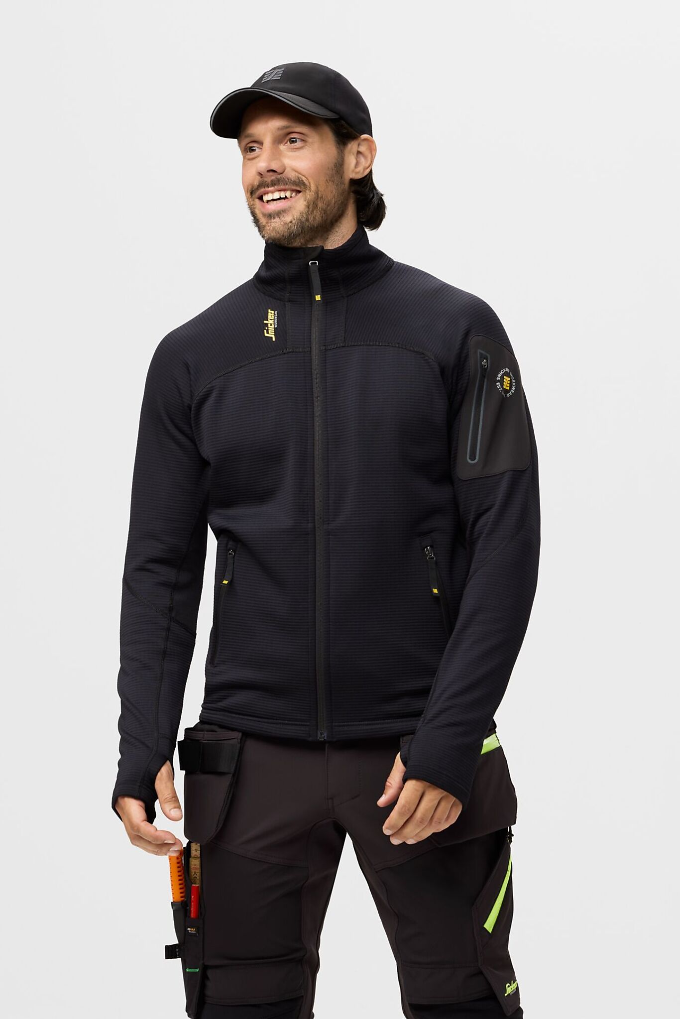 Snickers Workwear Snickers Workwear Fleecejakke 9438 Sort XS 5