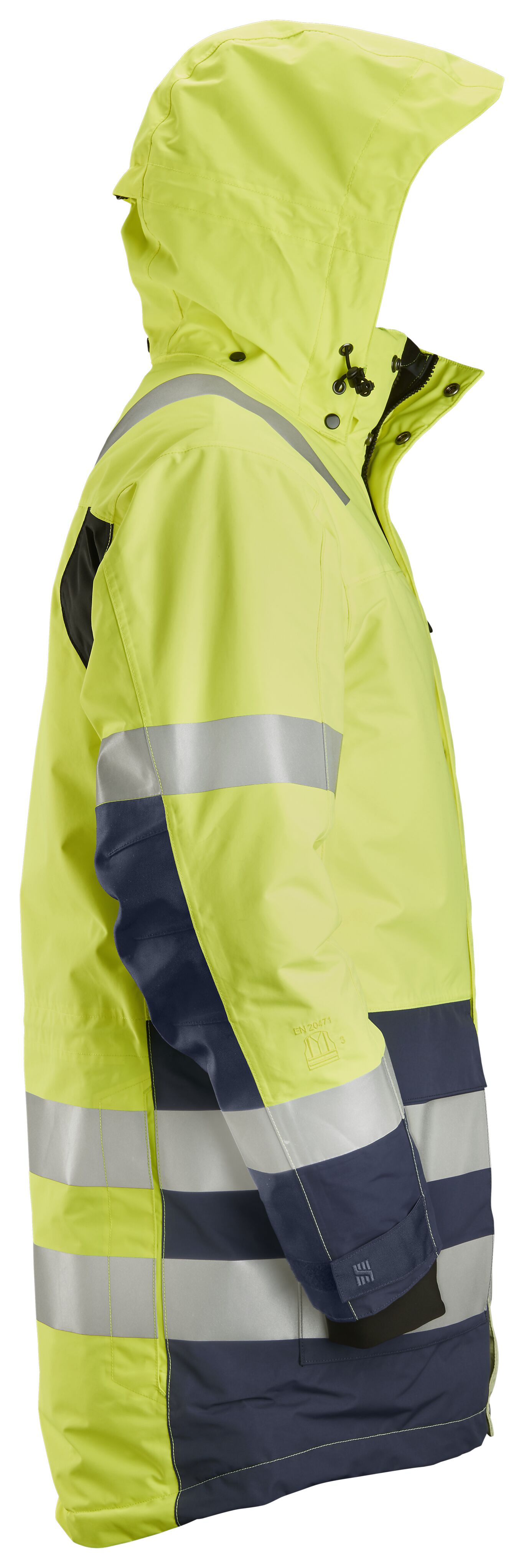 Snickers Workwear Parkas 1830 M KL3 gul/mørkeblå 4