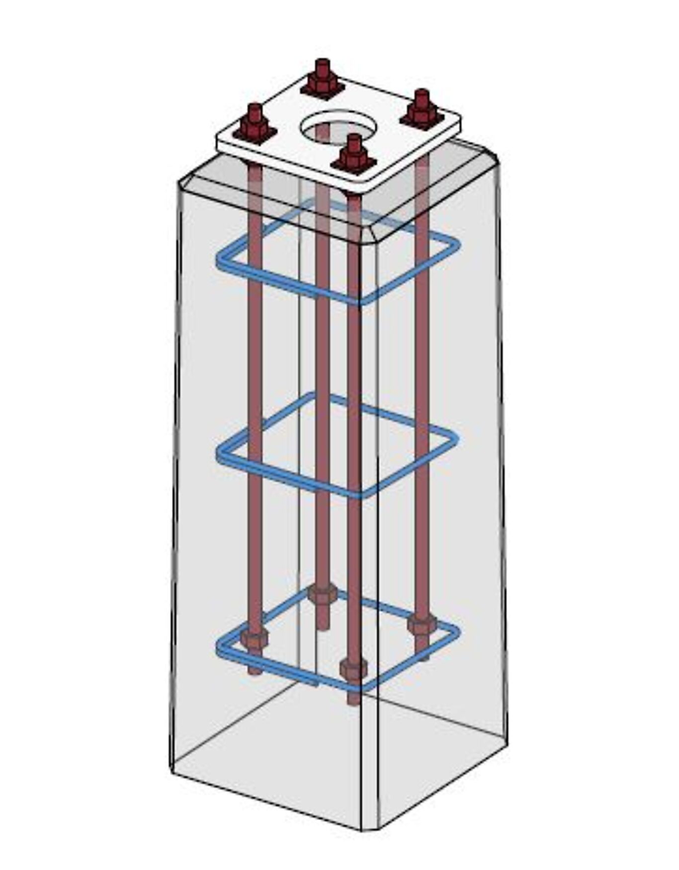 Fundament SH3 CC190x190mm M20