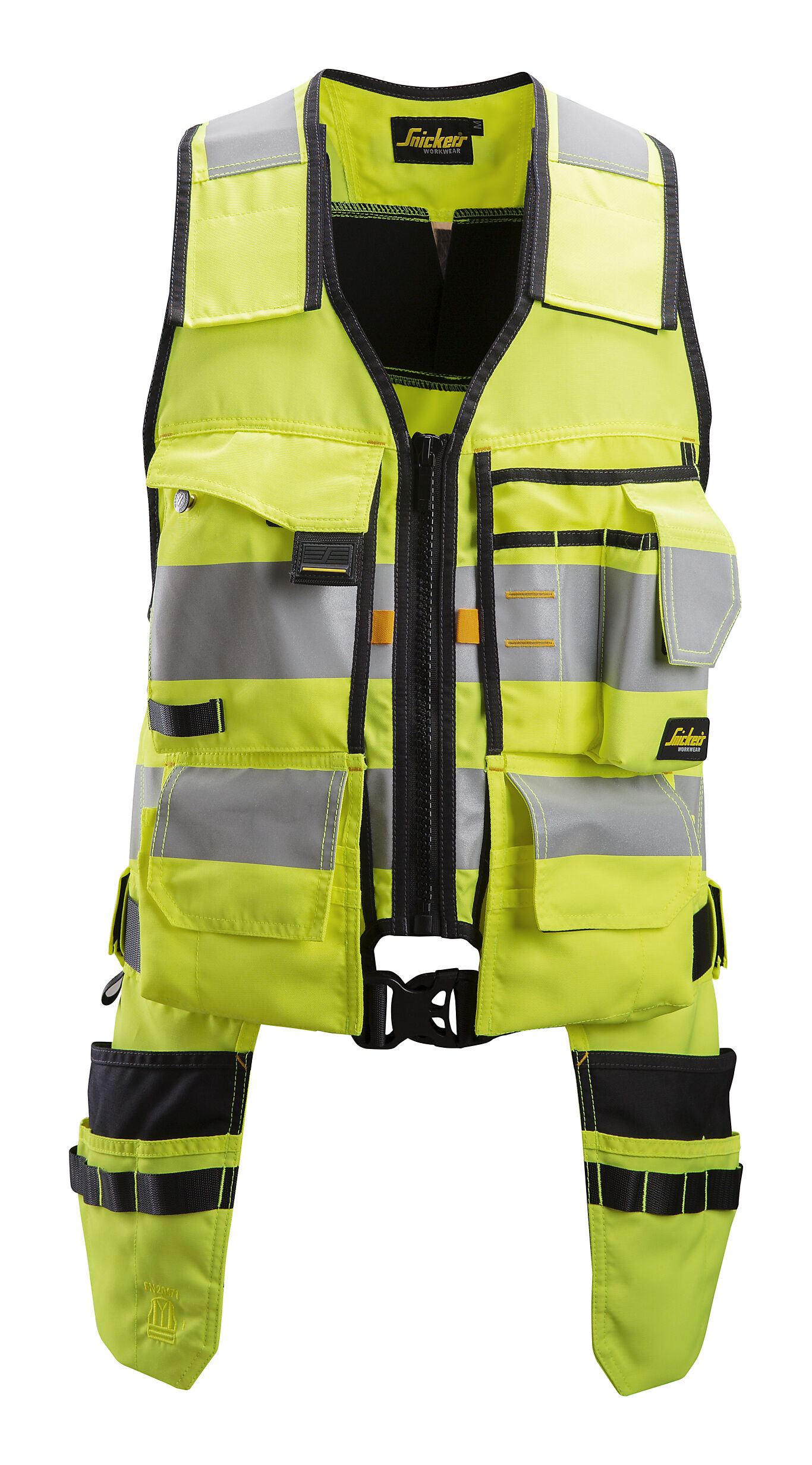 Snickers High-Vis verktøyvest gul 4230 kl 1