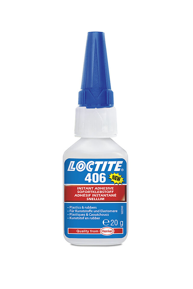 Loctite Hurtiglim Loctite 406 f/ plast/gummi 20 gram 1