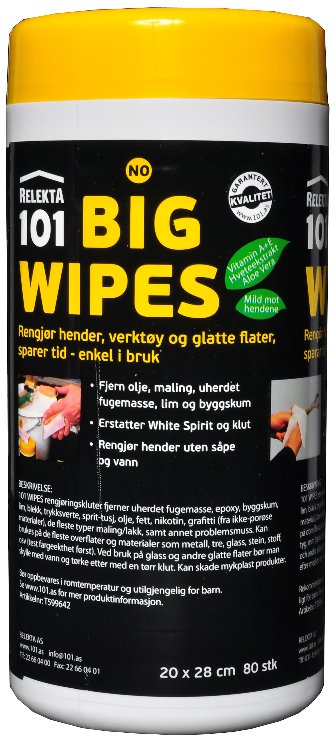 Våtserviett Wipes 101 Big (80 stk)