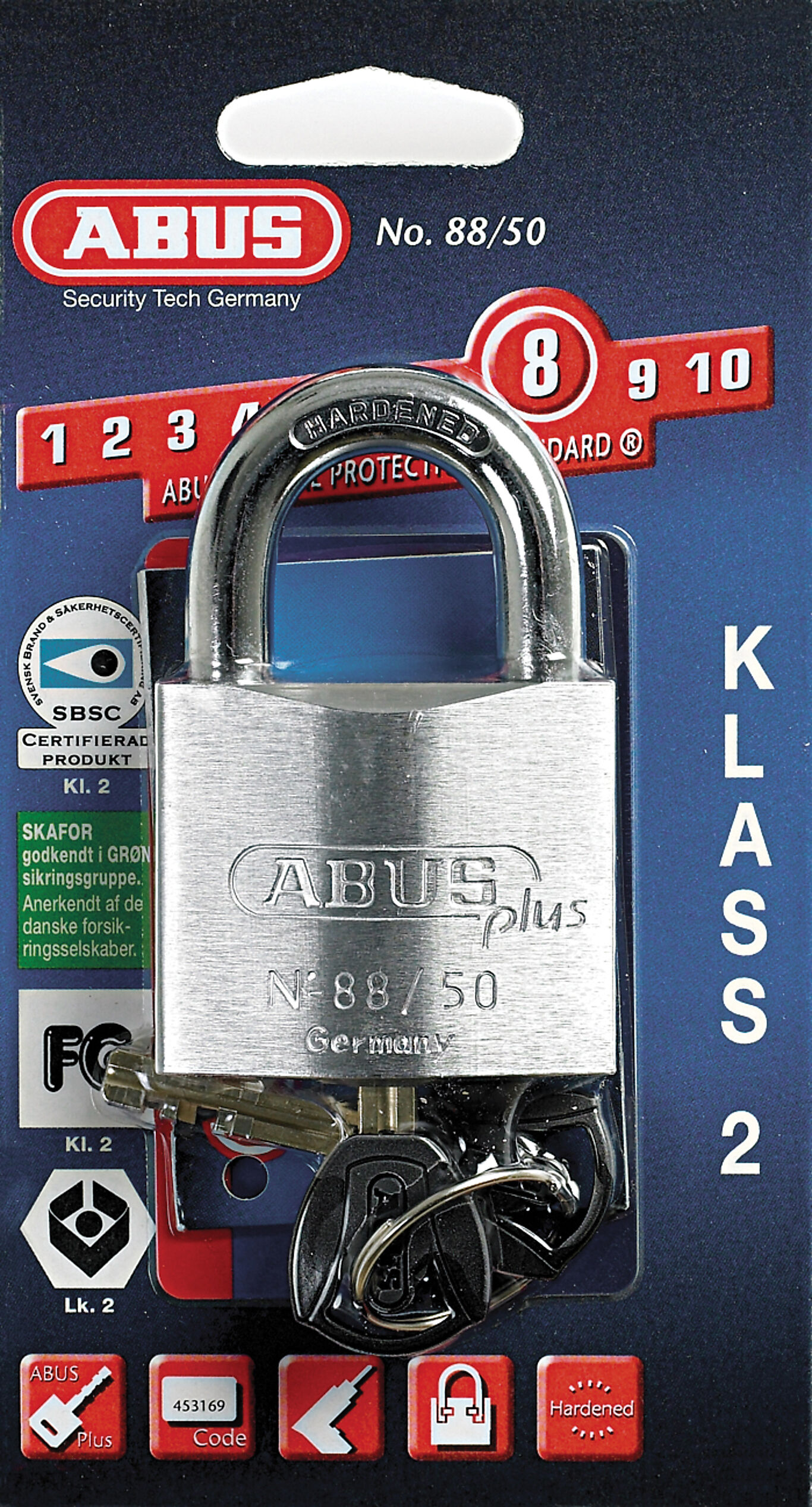 Abus Abus hengelås  50 mm FG.KL 2 3