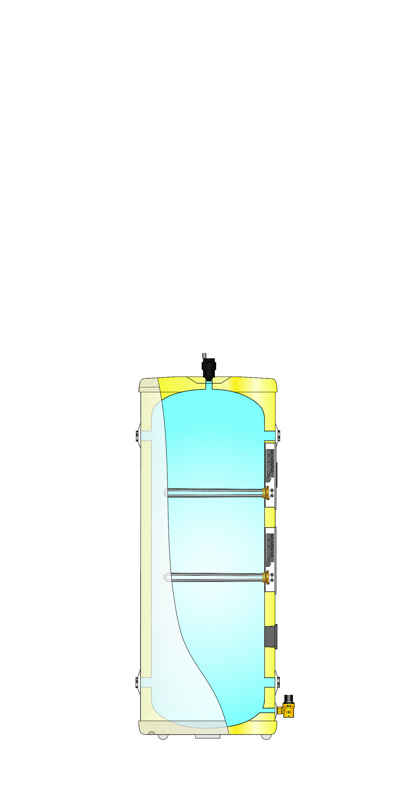 Oso Hotwater Oso AS100 akkumulatortank 5,6 kW / 1x230v 100l 2