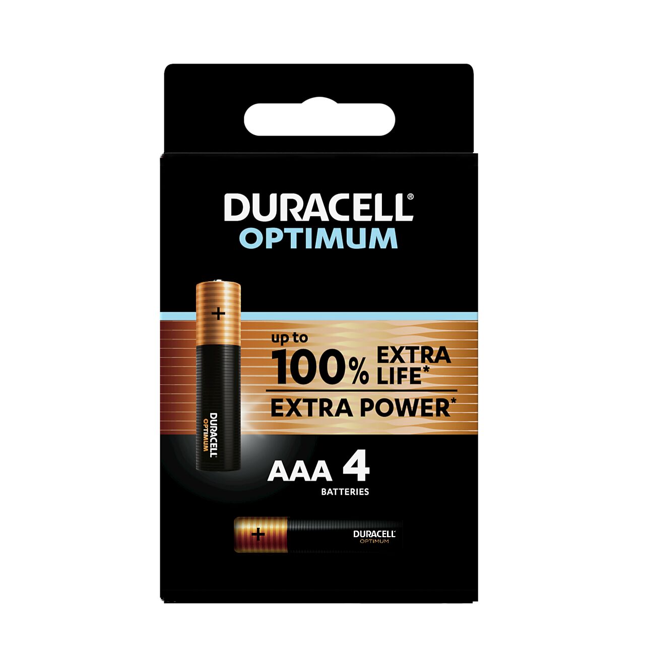 Duracell Batteri Optimum AAA LR03 1,5V 4pk 1