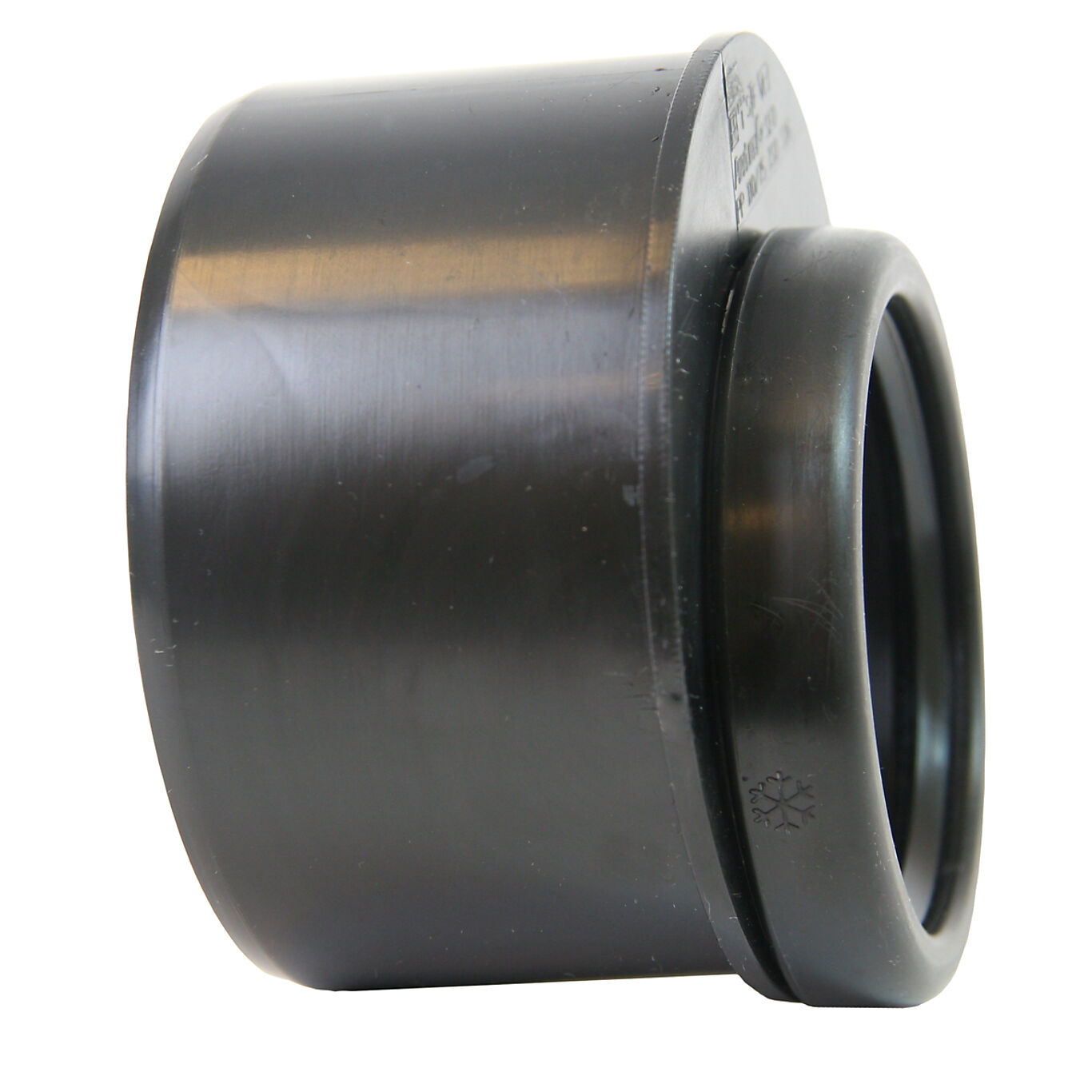 Pipelife Pipelife Nordic kortovergang PP sort 110mm x 75mm 1