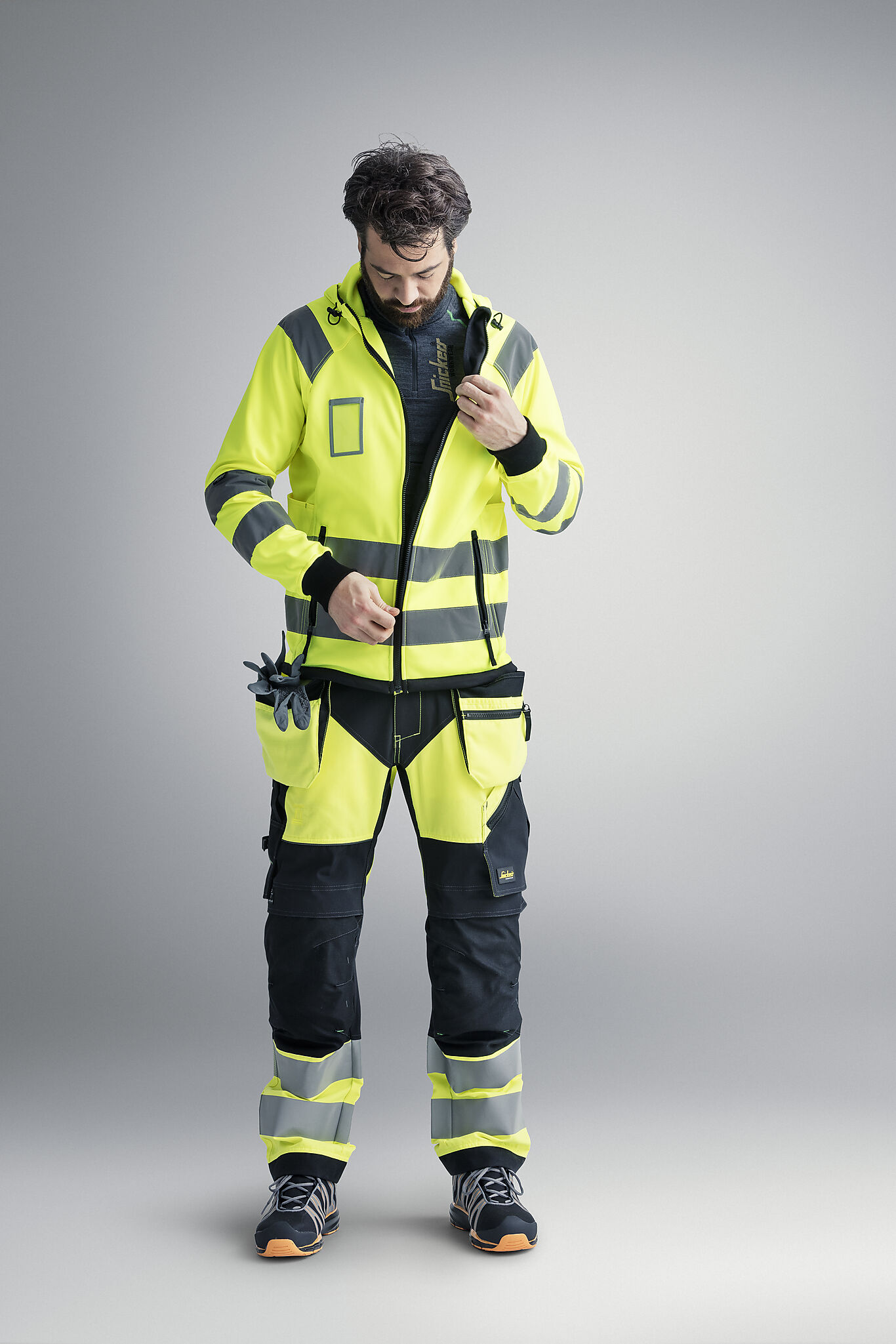 Snickers Workwear Snickers Workwear Flexiwork High-Vis Bukse 6932 Kl2 Gul 058 7