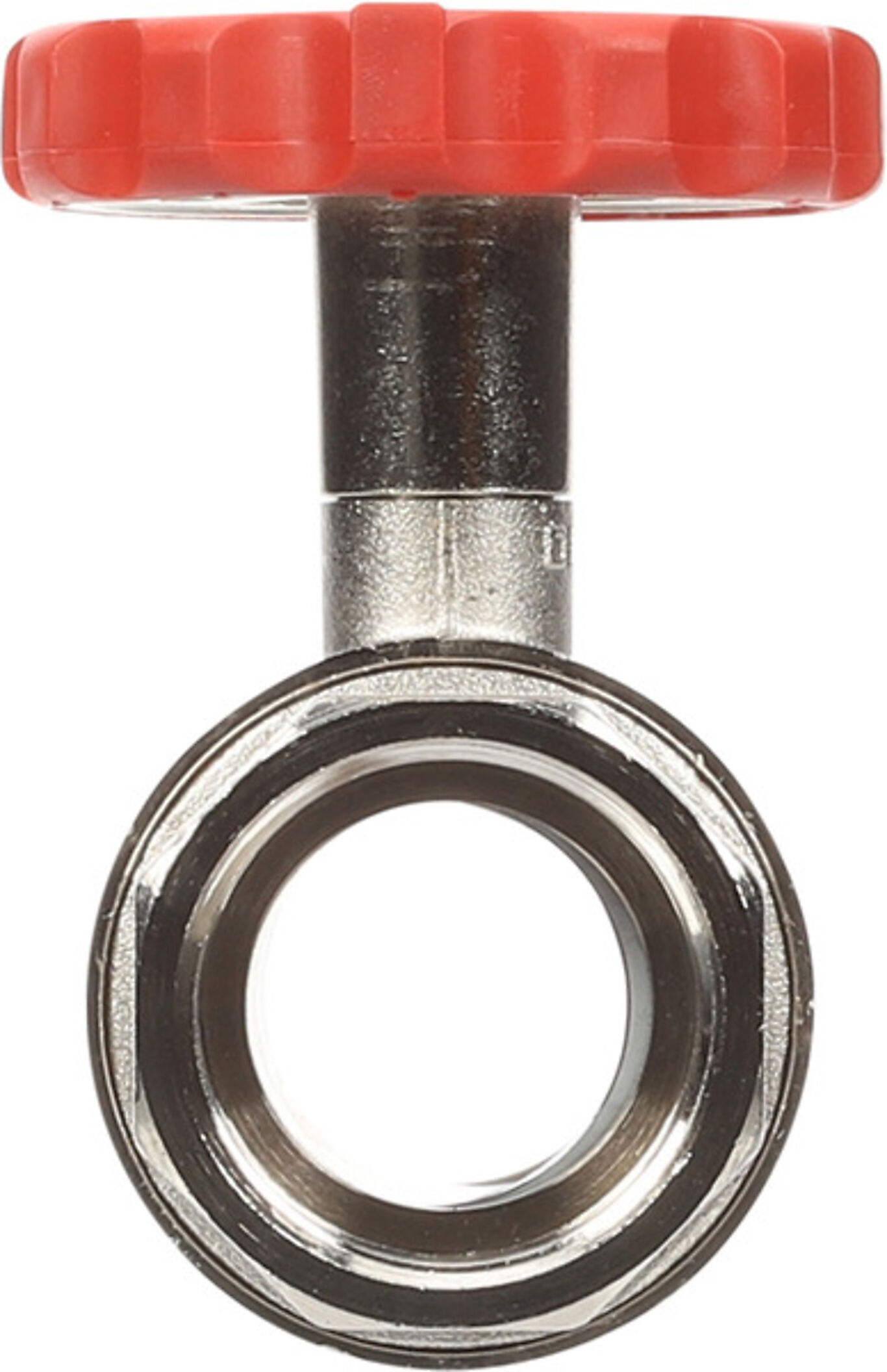 Flamco Kuleventil CW617N m/termometer, rødt ratt 1 1/4" 3