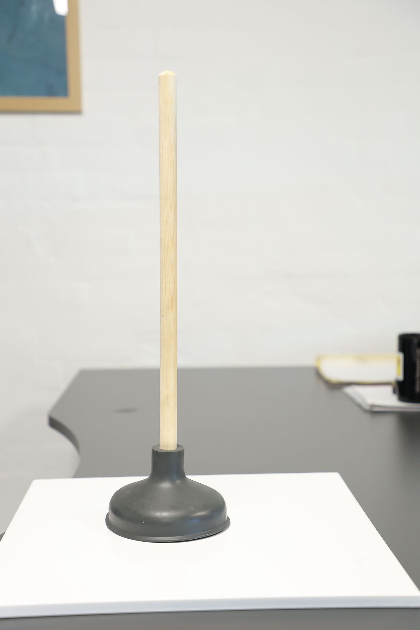 Klosettpumpe 5" grå med treskaft 2