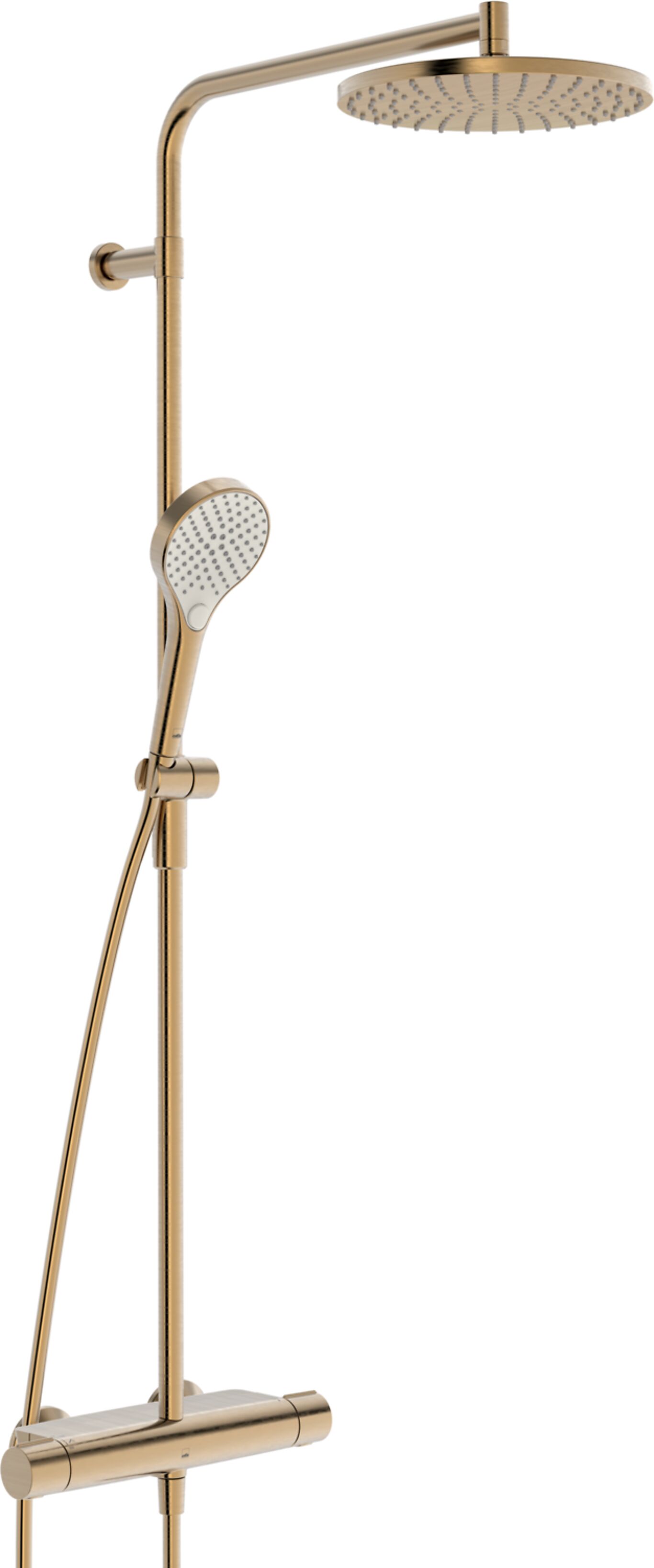 Oras Optima Style dusjsett med rain shower bronse 1