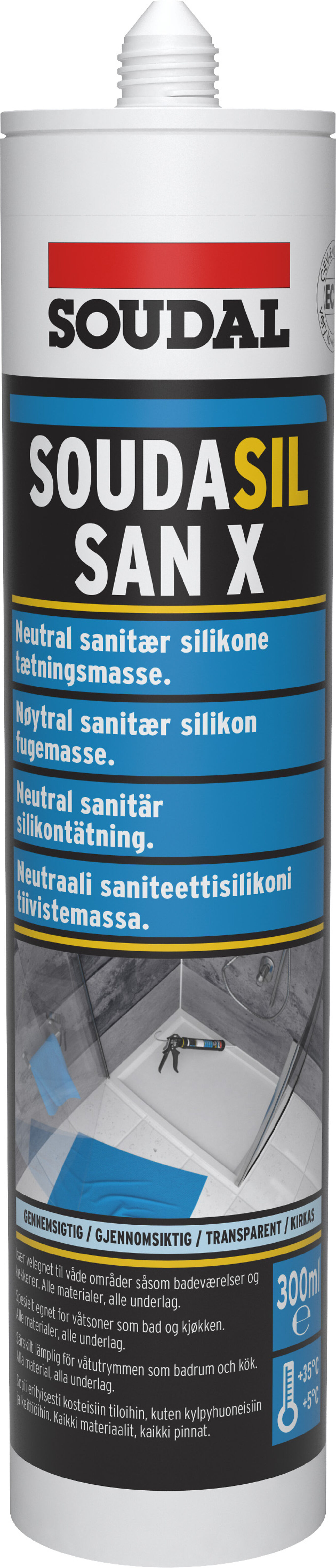 Soudal Soudasil SanX silikon