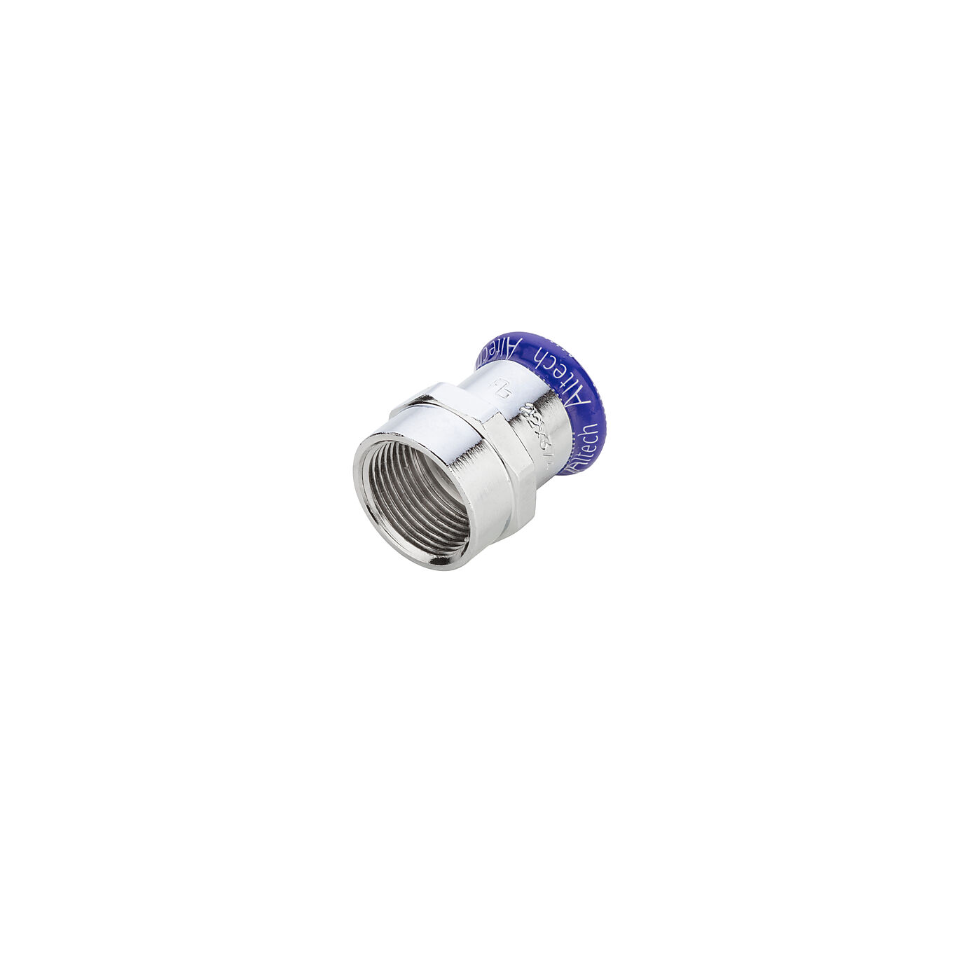 Altech Altech Overgangsmuffe 3/8" x 12 mm press forkrommet kobber 2