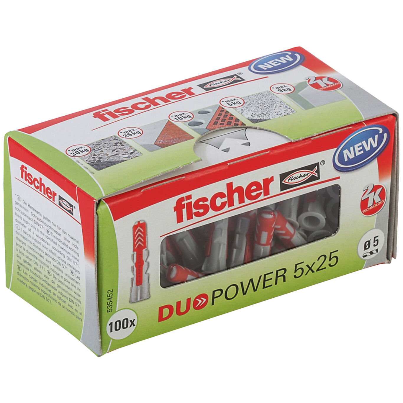 Fischer Fischer DuoPower universalplugg 5 x 25 mm 100pk 3