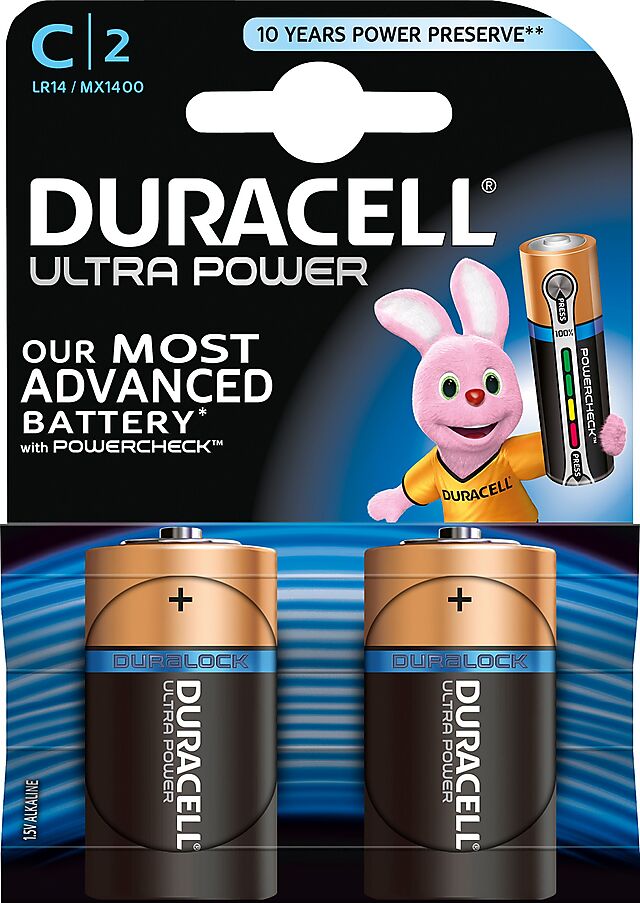 Duracell Batteri M3 C-MN1400 1,5V (2 stk) 1