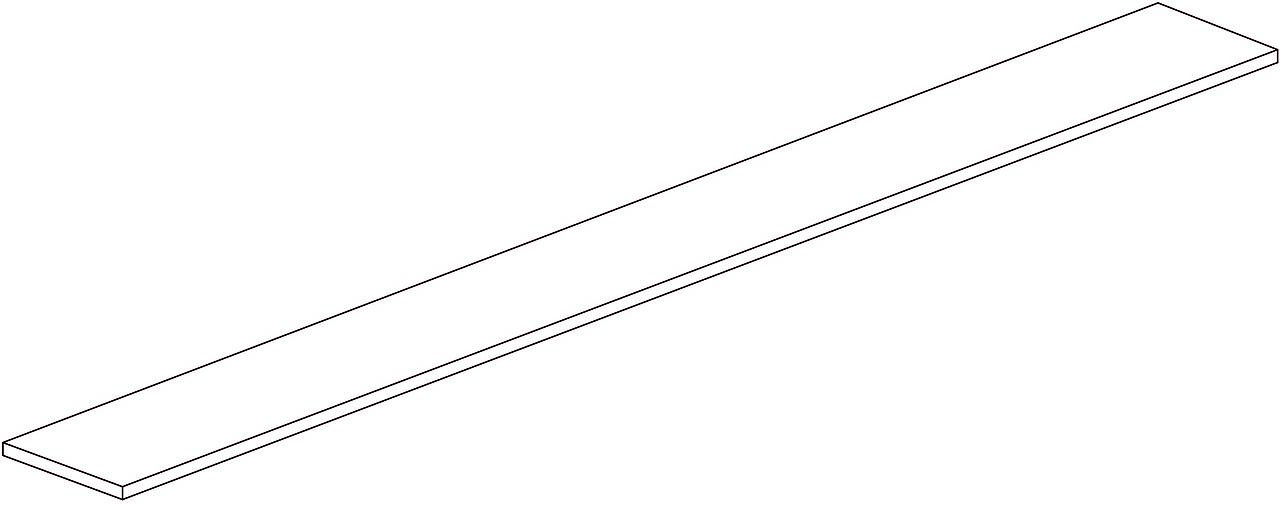 Alterna Alterna vaskerom: Blindpanel 20 x 196,5 cm hvit 1