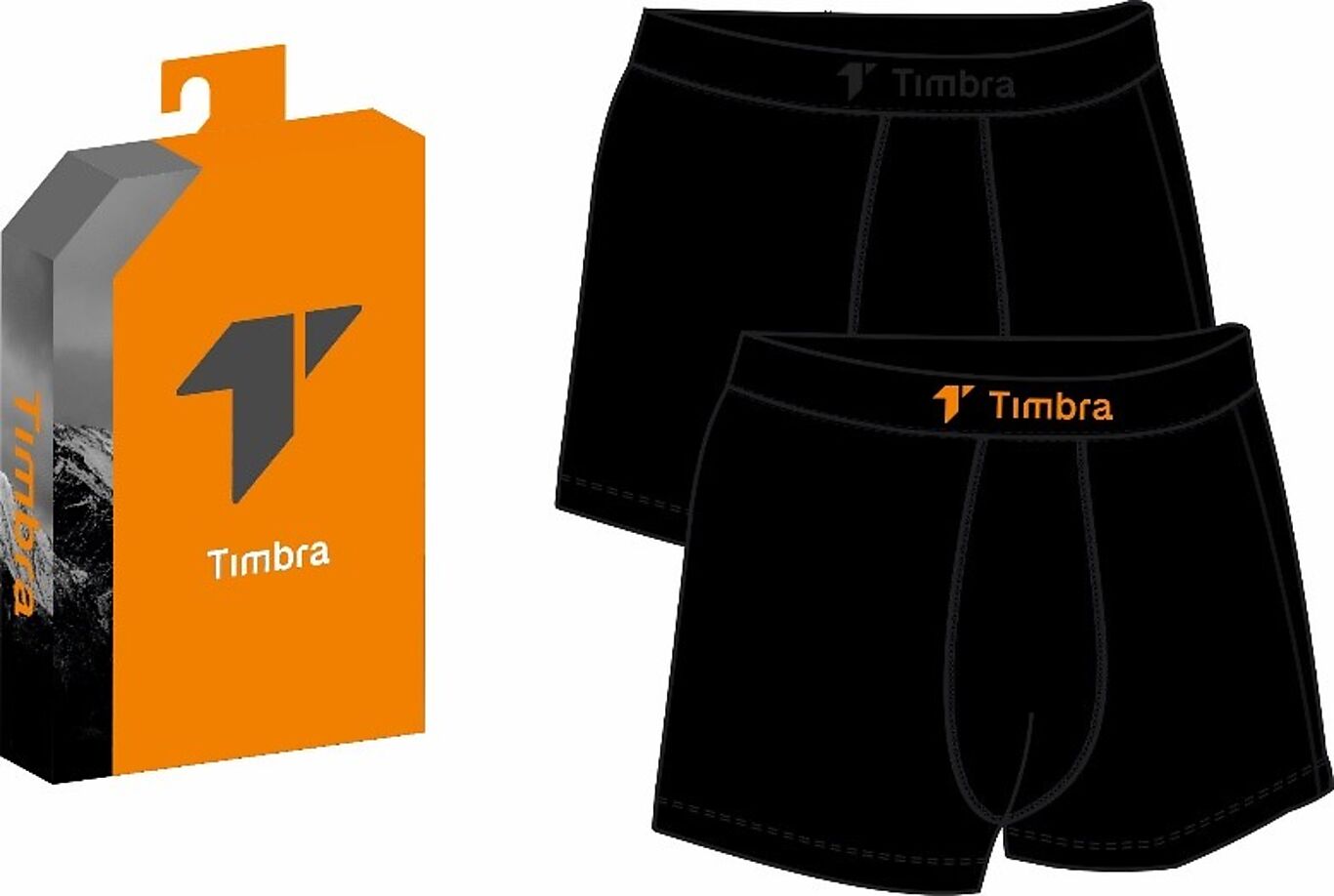 Timbra TIMBRA Classic boxershorts 2PK sort S 5