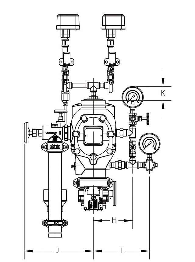 Victaulic S/751 FL Sprinklersentral Våt Svart VQR CE/FG (Inkl: 168.3mm Stengeventil&tilkoblingssett f/drenering 1