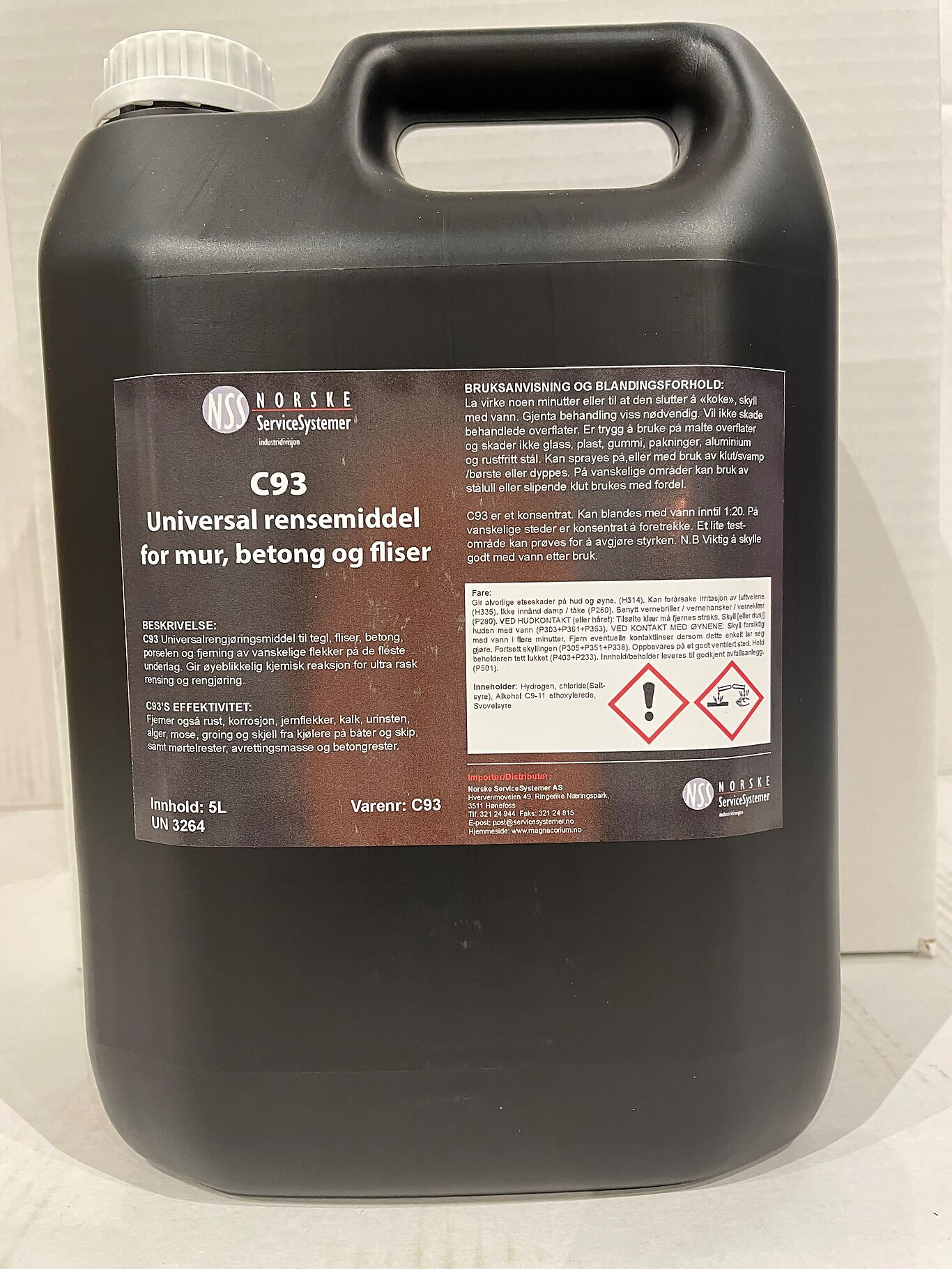 Corium 93 urinsteinfjerner 5 liter 2