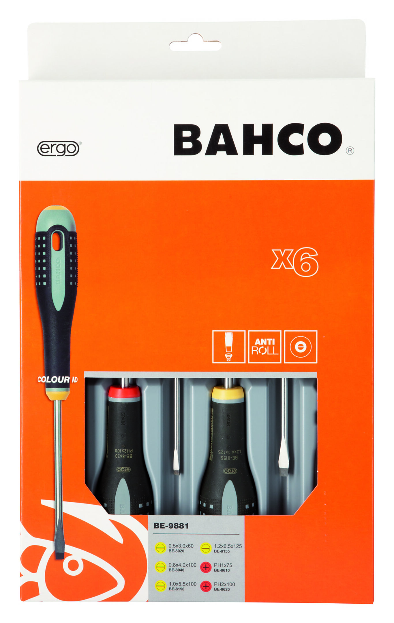 Bahco Bahco Ergo skrutrekkersett (6 stk) BE-9881 1