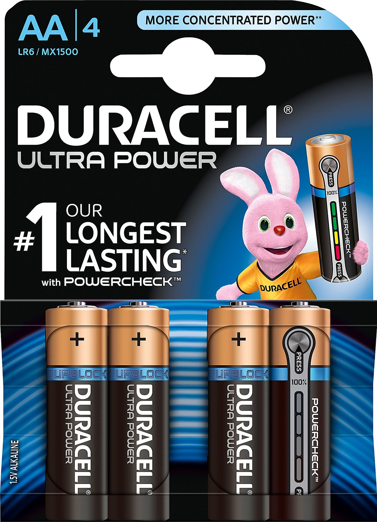 Duracell Batteri M3 AA-MN1500 1,5V 4 stk 1