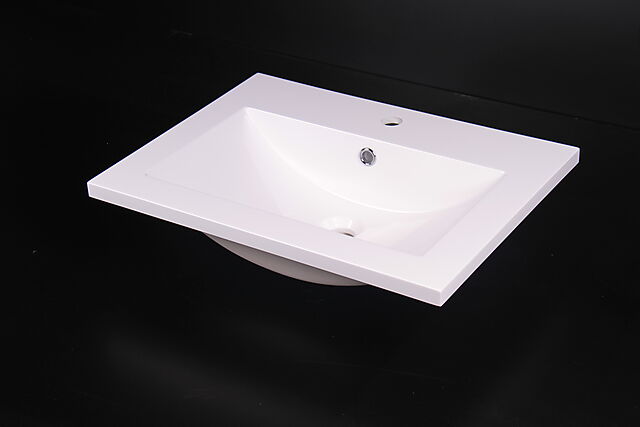 Aqua prosjekt servant 60 cm 610x460x165 Resin basin white 1