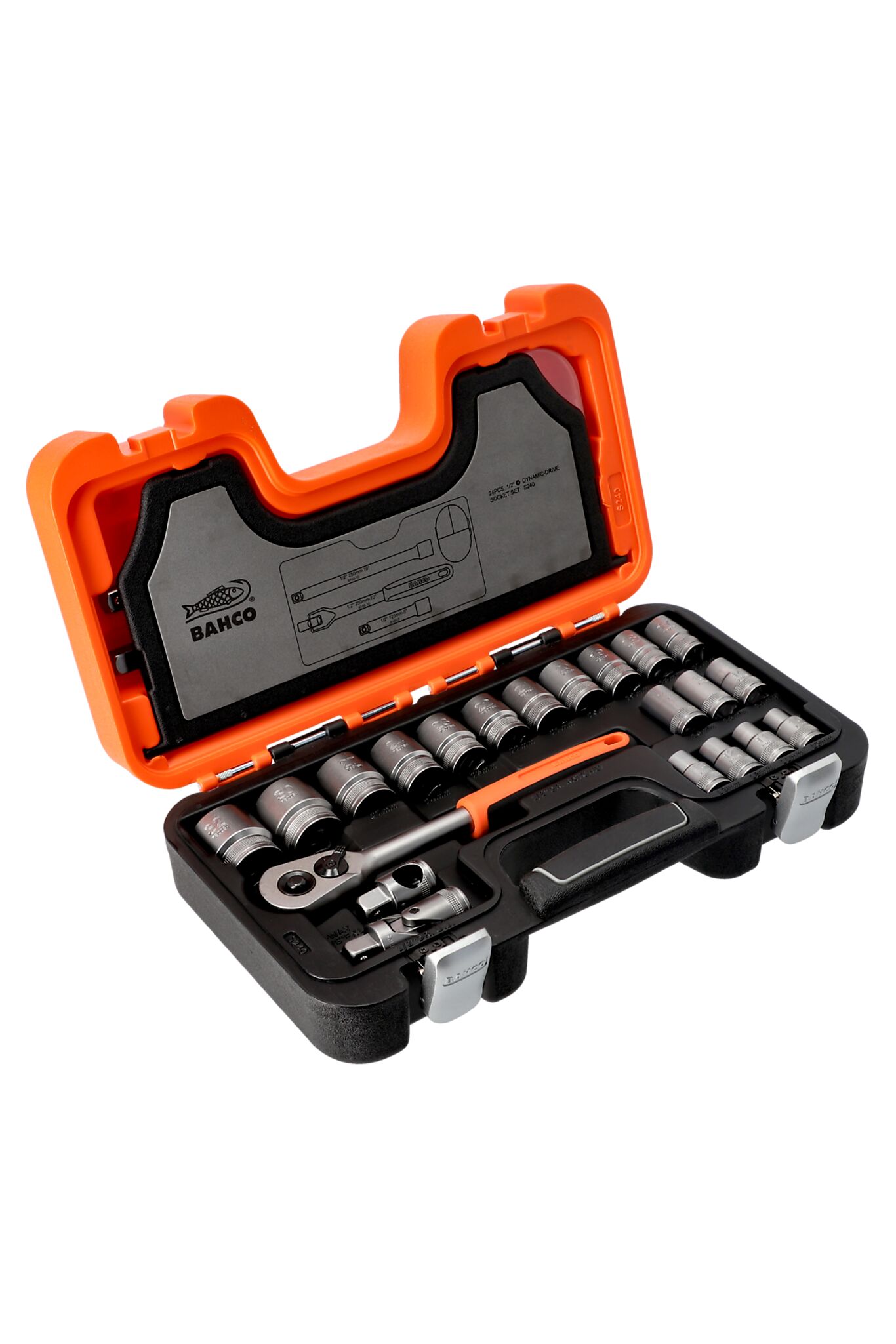 Bahco Pipenøkkelsett 1/2" 24 deler 2