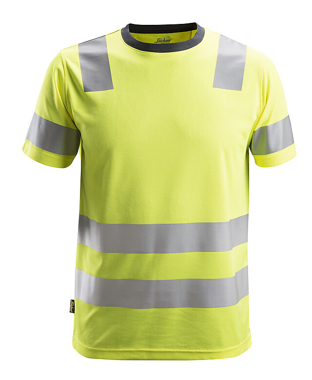 Snickers Workwear T-skjorte 2530 gul S, klasse 2 1
