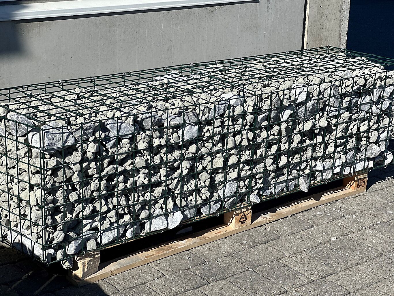 Gabion 4mm tråd 2x1x1m PVC belagt - sveist type 3