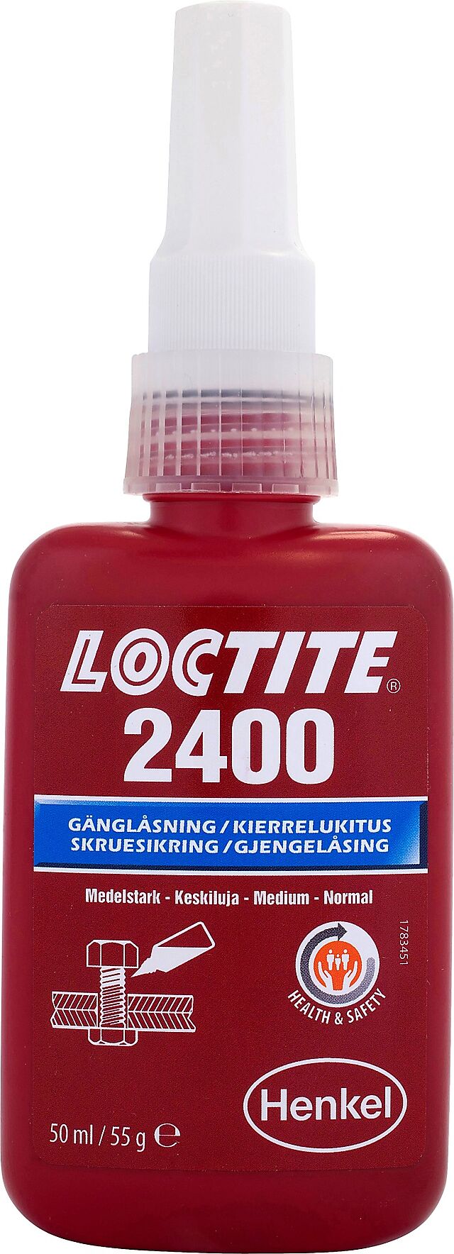 Loctite Skruelåsing, demonterbar Loctite 2400 50 ml 1