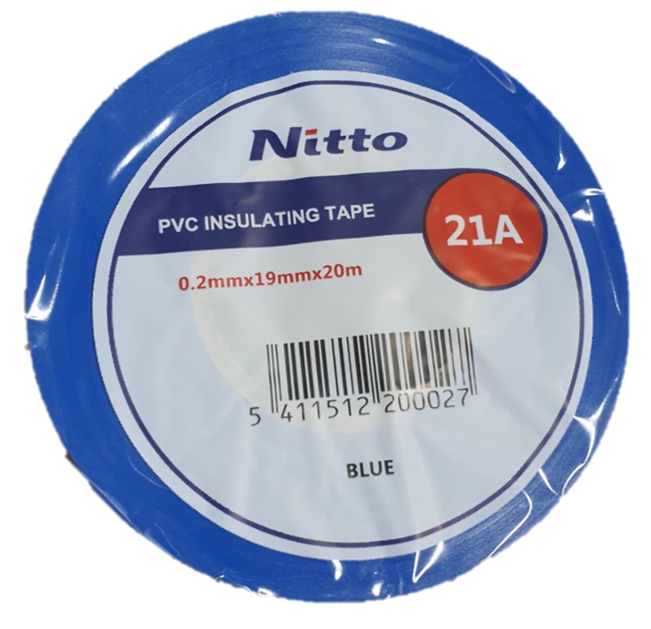 Neo-Select Nitto pvc-tape f/isolering, n21a 19mm x 20m blå 1