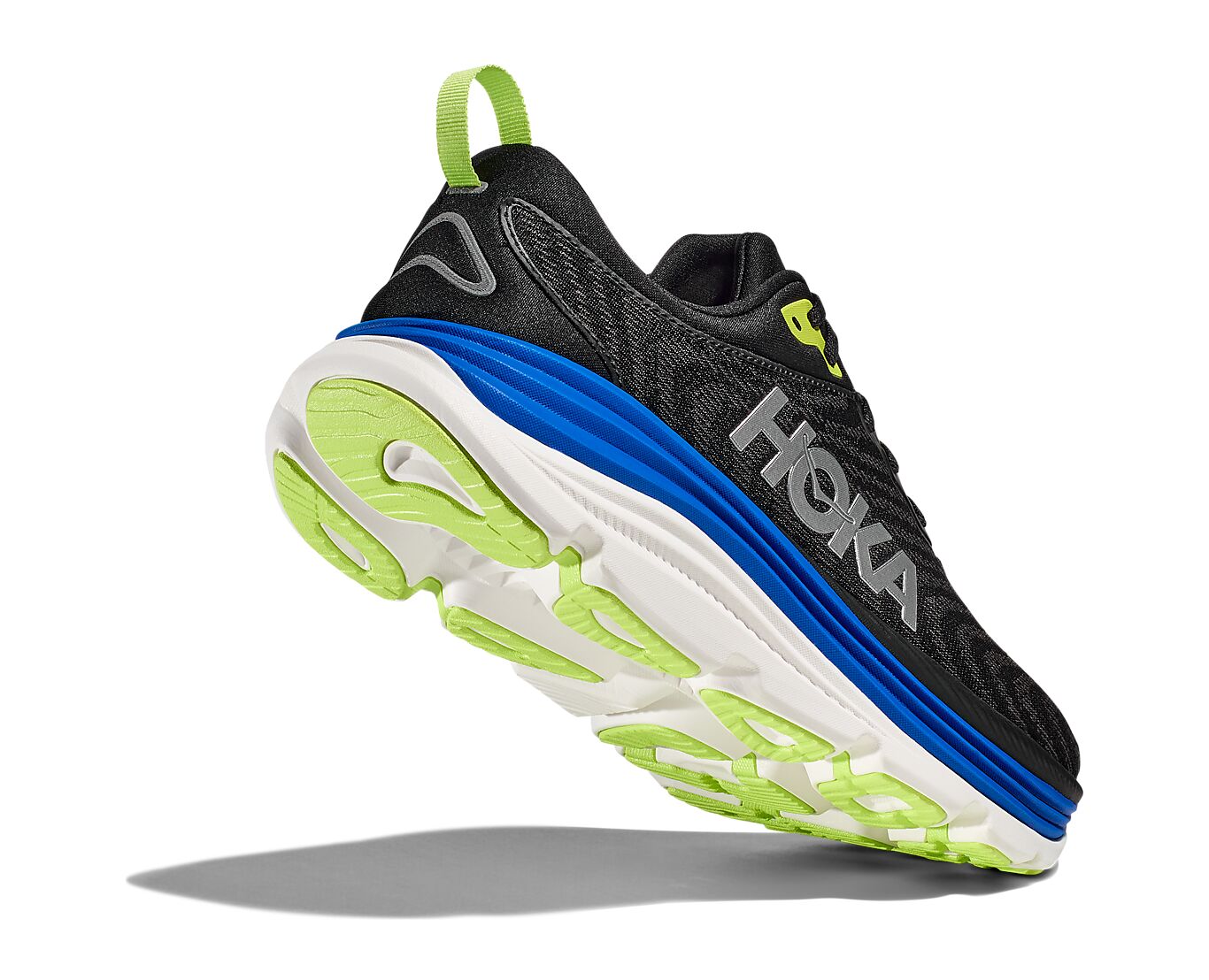 Hoka Hoka Joggesko GAVIOTA5 Wide Mann Sor/Blå 41.33 2