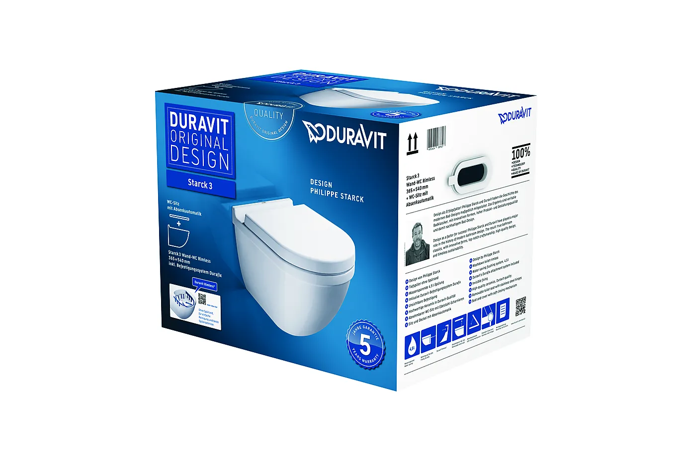 Duravit Duravit Starck 3 toalettpakke med åpen skyllekant 2