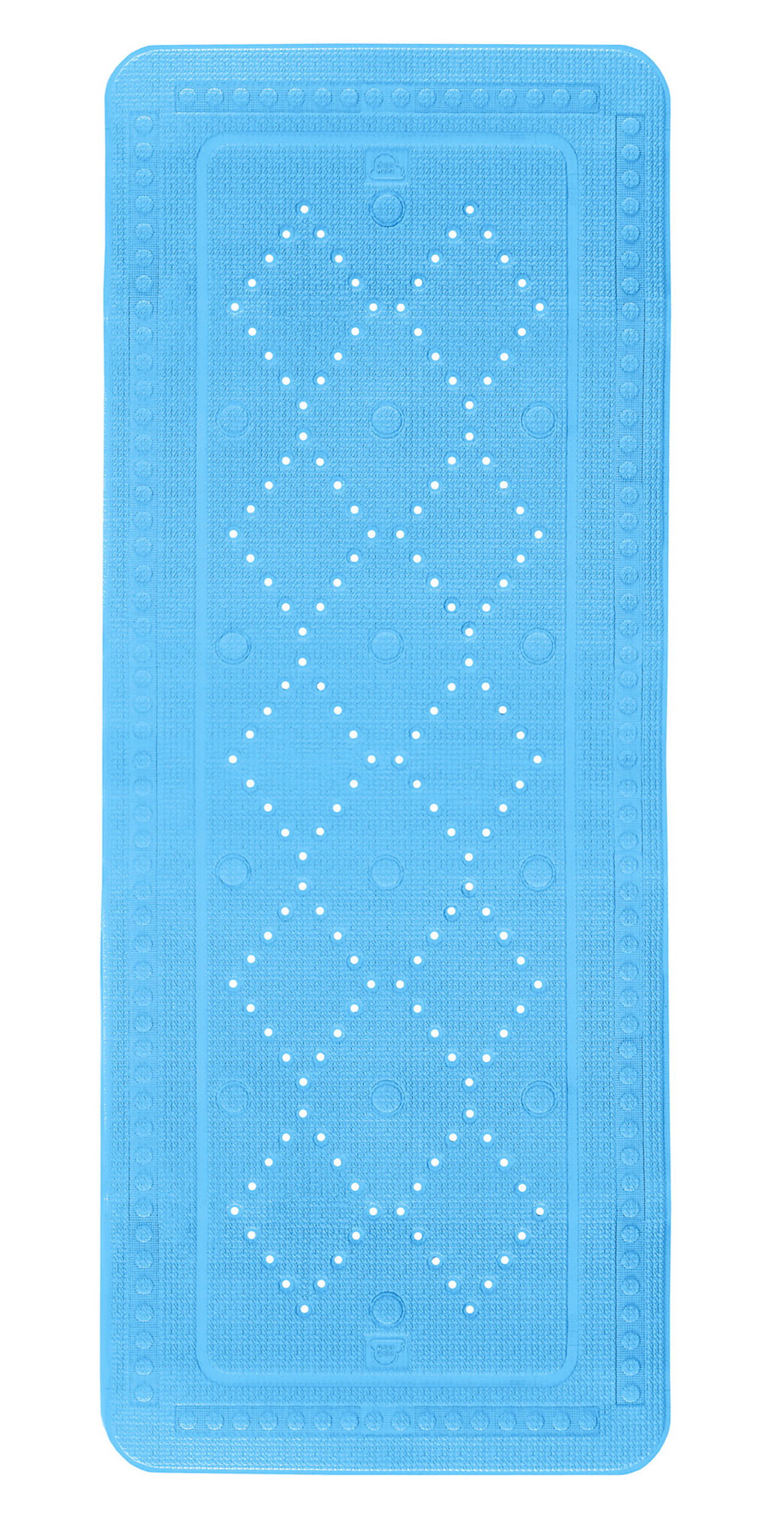 Antisklimatte arosa blå dusj 55x55 cm med sugekopper 1